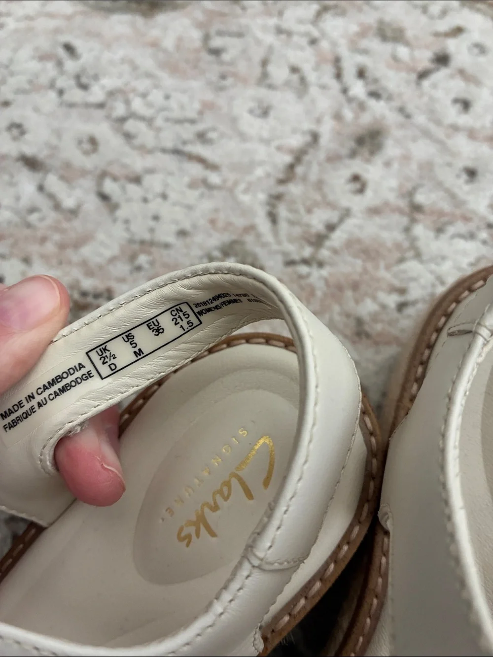 Clark’s coledale strap cream leather espadrilles - Picture 6 of 7